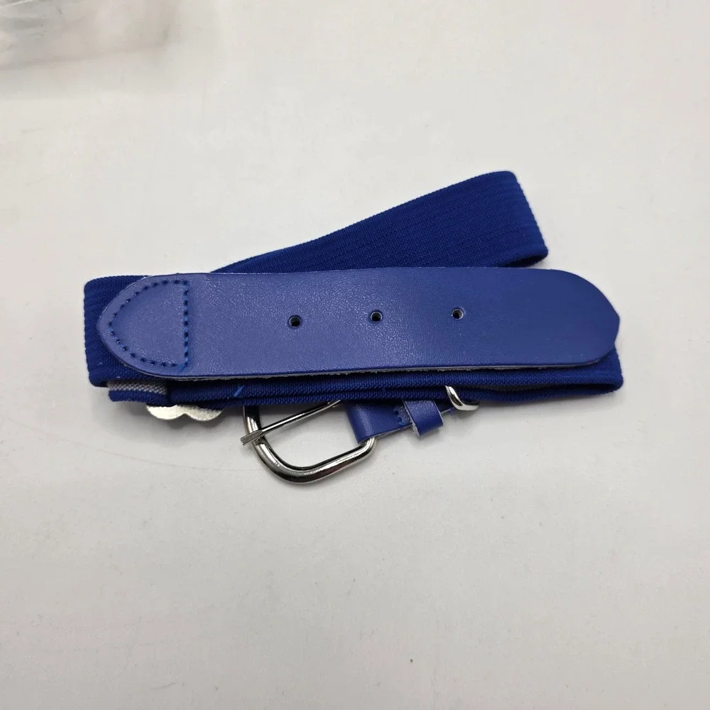 Epic‎ Sports Baseball Belt Youth Royal Blue Leather Tab Adjustable Athletic Gear